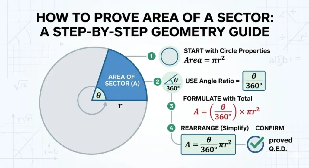 prove area of sector