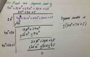 how to find square root by division method