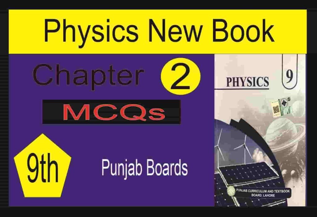 9th Physics New Book Chapter 2 Kinematics MCQs