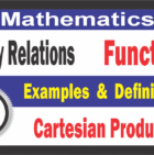 Cartesian Product and Binary relations | Notes Punjab