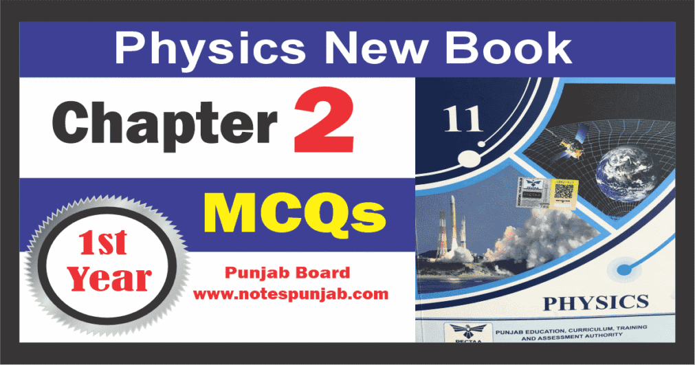 11th Class Physics 2025 | Chapter 2 MCQs
