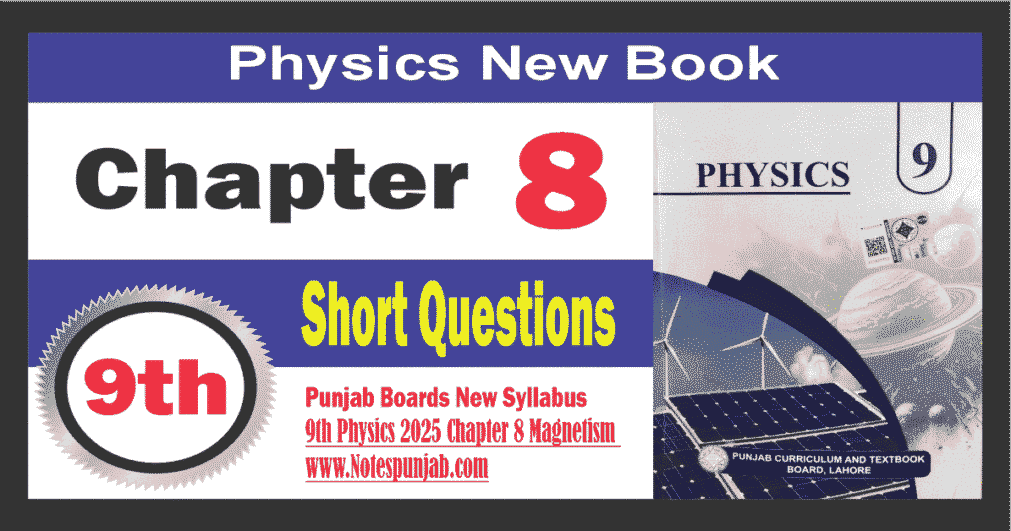 9th Physics 2025 Chapter 8 | Magnetism Short Questions