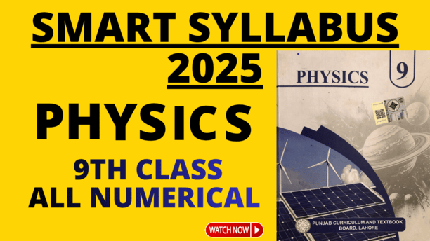 9th Class Physics 2025 Numerical