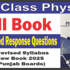 9th Physics Full Book Constructed response questions