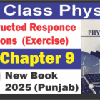 9th Physics Chapter 9 Constructed response question