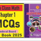 Math Class 12 New Book Chapter 1 MCQs Federal Board