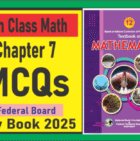 Math Class 12 New Book Chapter 7 MCQs Federal Board