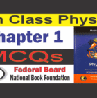 Class 9 Physics Chapter 1 MCQs Federal Board