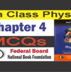 Class 9 Physics Chapter 4 MCQs Federal Board
