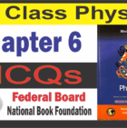 Class 9 Physics Chapter 6 MCQs Federal Board