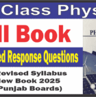 9th Class Physics Constructed Response Questions Full Book