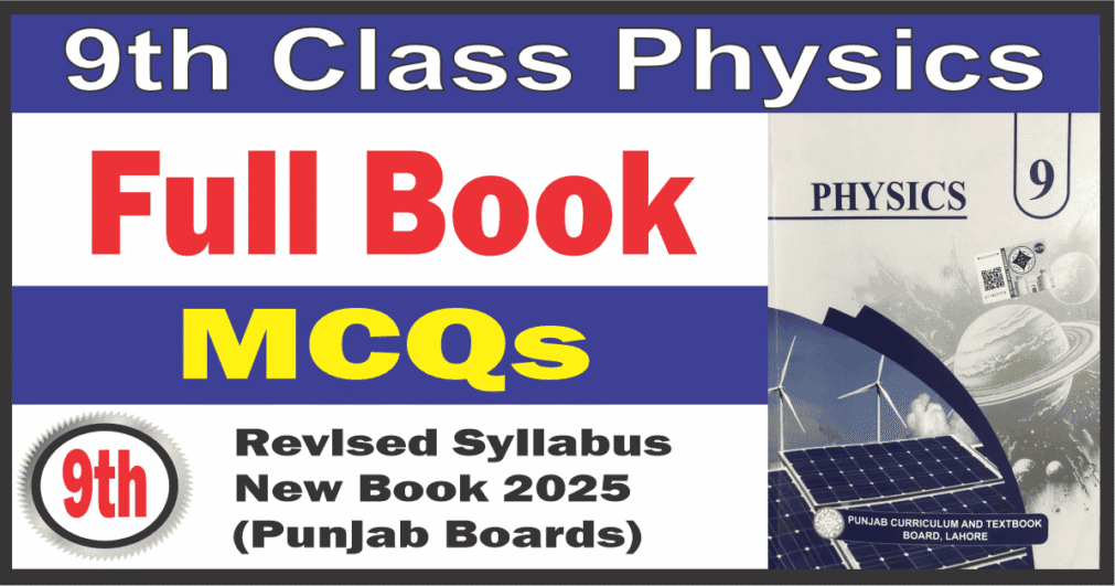 Class 9 Physics MCQs Full Book 2025