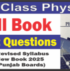 Revised Smart Syllabus 9th Class Physics Short Questions