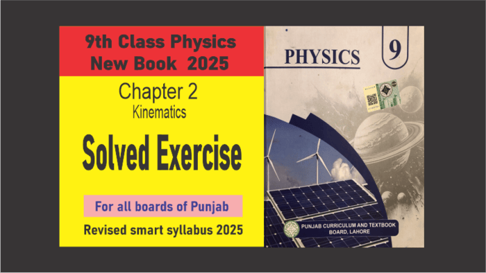 9th Class Physics New Book 2025 Chapter 2 Solved Exercise