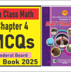 Math Class 12 New Book Chapter 4 MCQs Federal Board