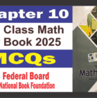 Math Class 10 New Book Federal Board Chapter 10 MCQs