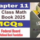 Math Class 10 New Book Federal Board Chapter 11 MCQs
