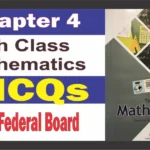 Math Class 10 Chapter 4 MCQs Solution fbise
