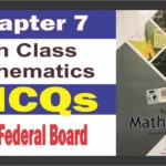 Math Class 10 Chapter 7 MCQs Solution fbise