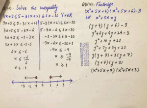 how to solve inequality