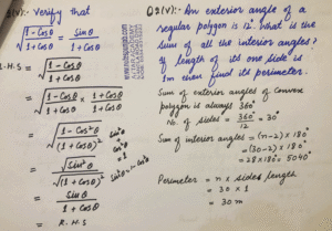 An Exterior angle of a regular polygon is 12. What is the sum of all the interior angles