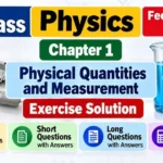 9th Class Physics Chapter 1 Exercise solution fbise