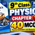 9th Class Physics Chapter 1 MCQs Federal Board
